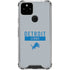 NFL Detroit Lions Grey Performance Series Google Pixel 5 Clear Case